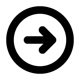 arrow circle right bold icon