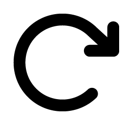 arrow clockwise bold icon