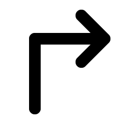 arrow elbow up right bold icon