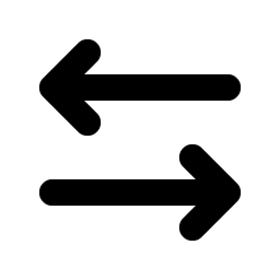 arrows left right bold icon