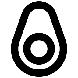 avocado bold icon