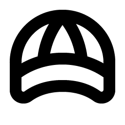 baseball cap bold icon