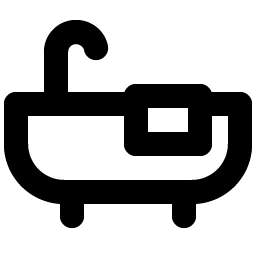 bathtub bold icon