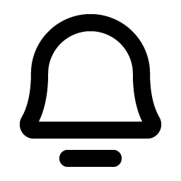 bell simple bold icon