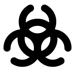 biohazard bold icon