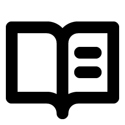 book open text bold icon
