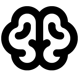brain bold icon