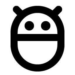bug droid bold icon