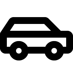 car profile bold icon