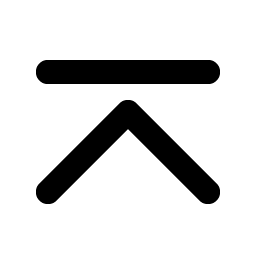 caret line up bold icon