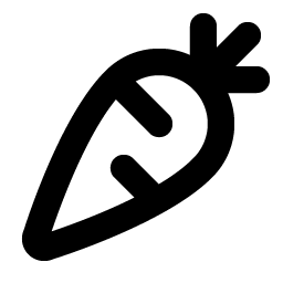 carrot bold icon