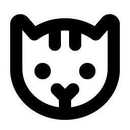 cat bold icon