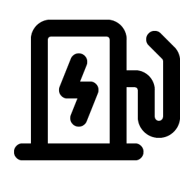 charging station bold icon