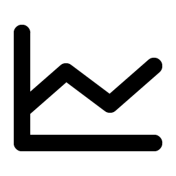 chart line bold icon