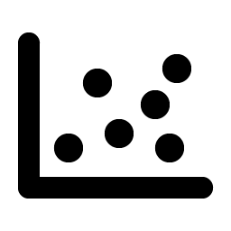 chart scatter bold icon