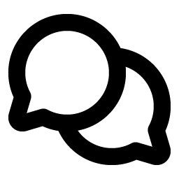 chats circle bold icon