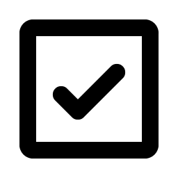 check square bold icon