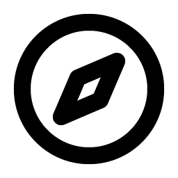 compass bold icon