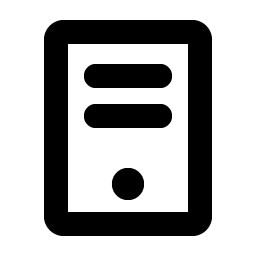 computer tower bold icon