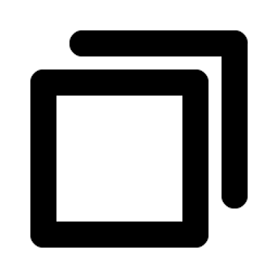 copy simple bold icon