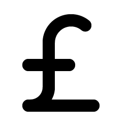 currency gbp bold icon