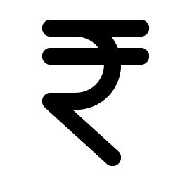 currency inr bold icon