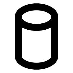 cylinder bold icon