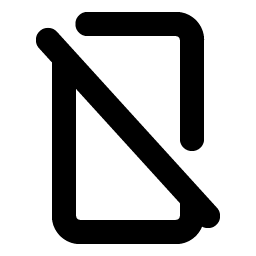device mobile slash bold icon