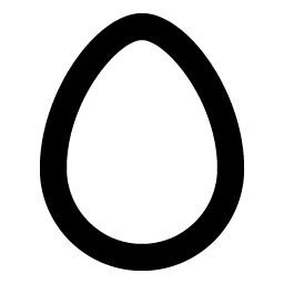 egg bold icon