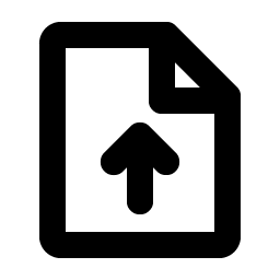 file arrow up bold icon