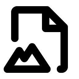 file image bold icon