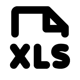 file xls bold icon