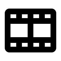film strip bold icon