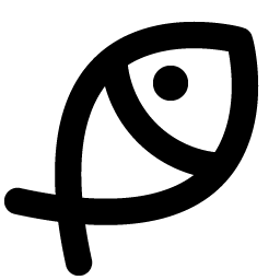 fish simple bold icon