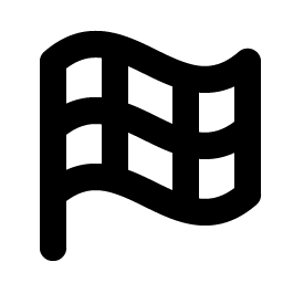 flag checkered bold icon