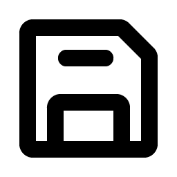 floppy disk bold icon