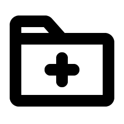 folder plus bold icon
