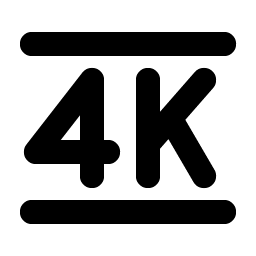 four k bold icon