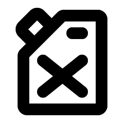 gas can bold icon