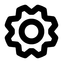 gear bold icon