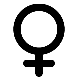 gender female bold icon