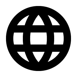 globe bold icon