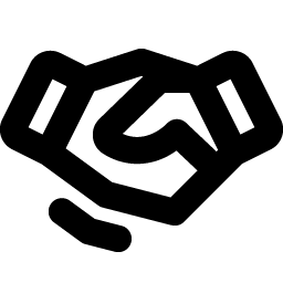 handshake bold icon