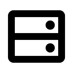 hard drives bold icon