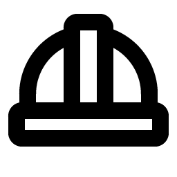 hard hat bold icon