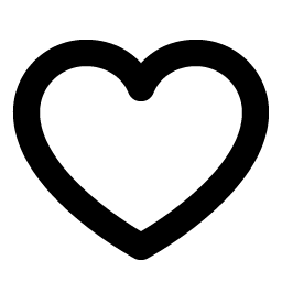 heart bold icon