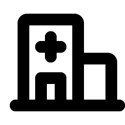 hospital bold icon