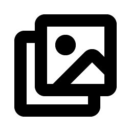 images square bold icon