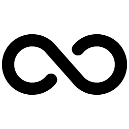 infinity bold icon
