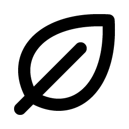 leaf bold icon